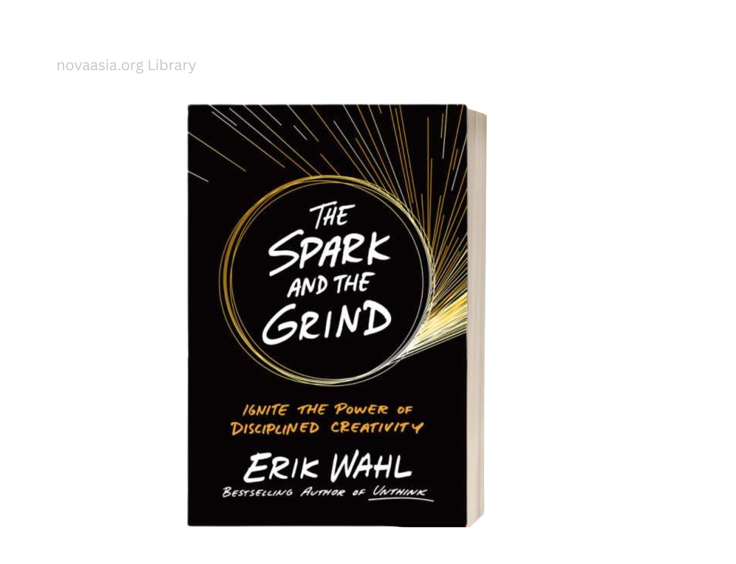 Nova e book cover page of The Spark and the Grind