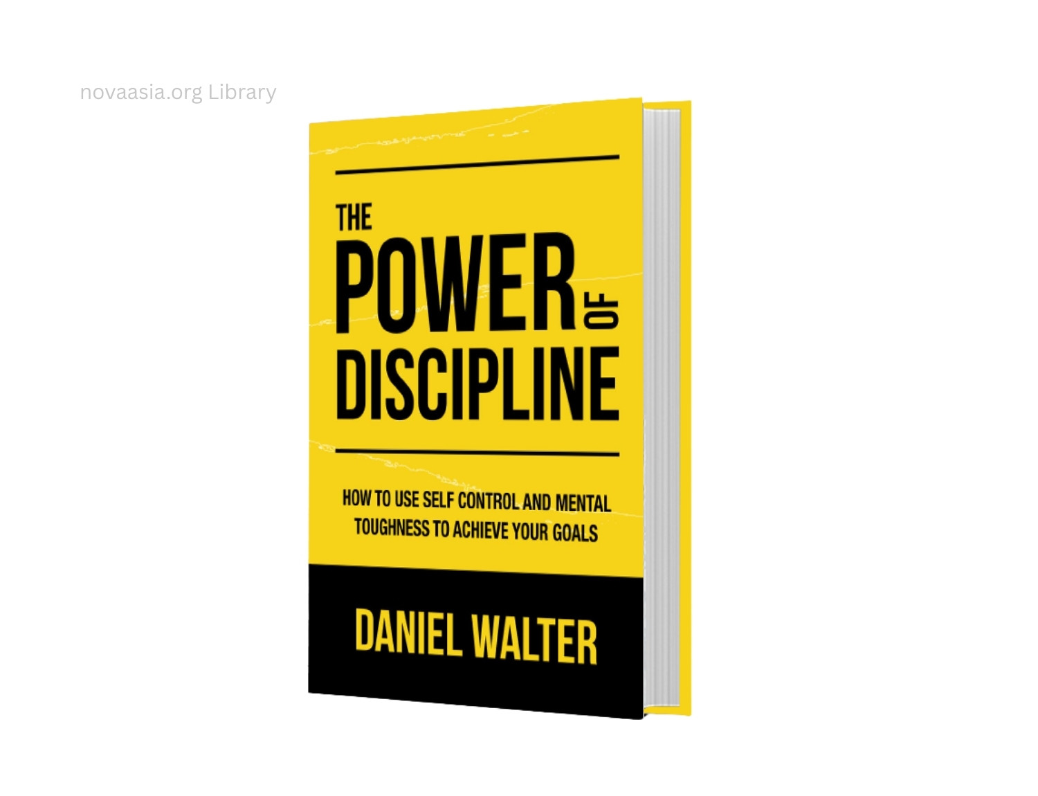 Nova e book cover page of the power of discipline