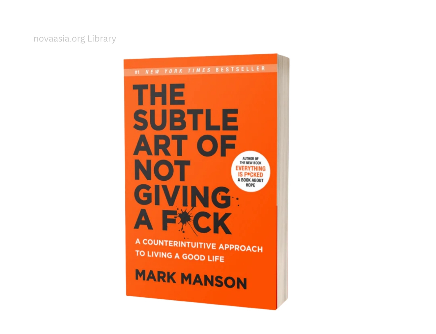 nova ebook cover of The Subtle Art of Not Giving a F*ck