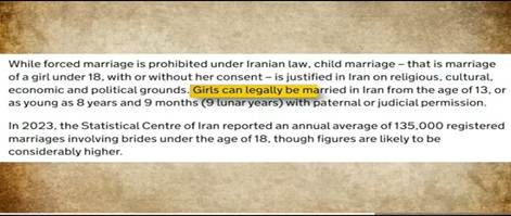Information on paper about the Iranian marriage law 