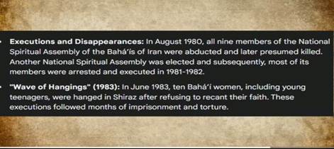 Information on paper about the execution and disappearance