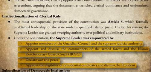 Information on paper about the Institutionalization of the clerical rule