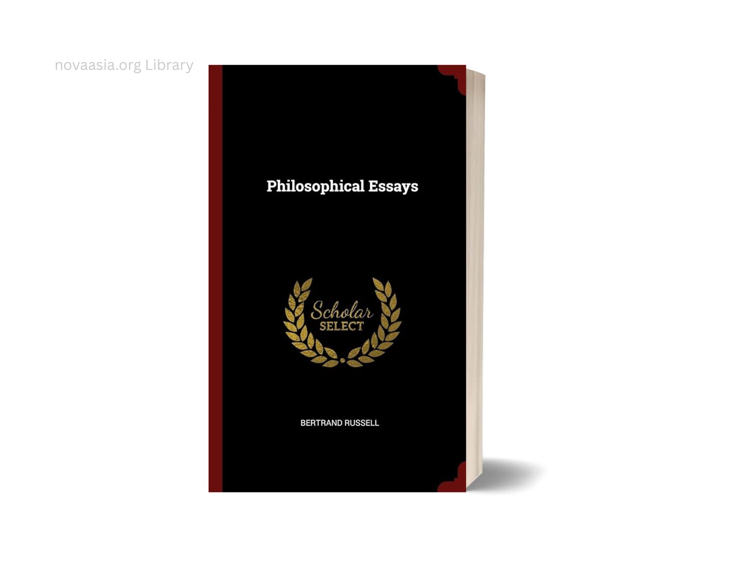 Nova e book cover of Philosophical essays